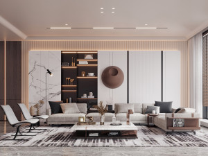 modern living room Modelo 3D