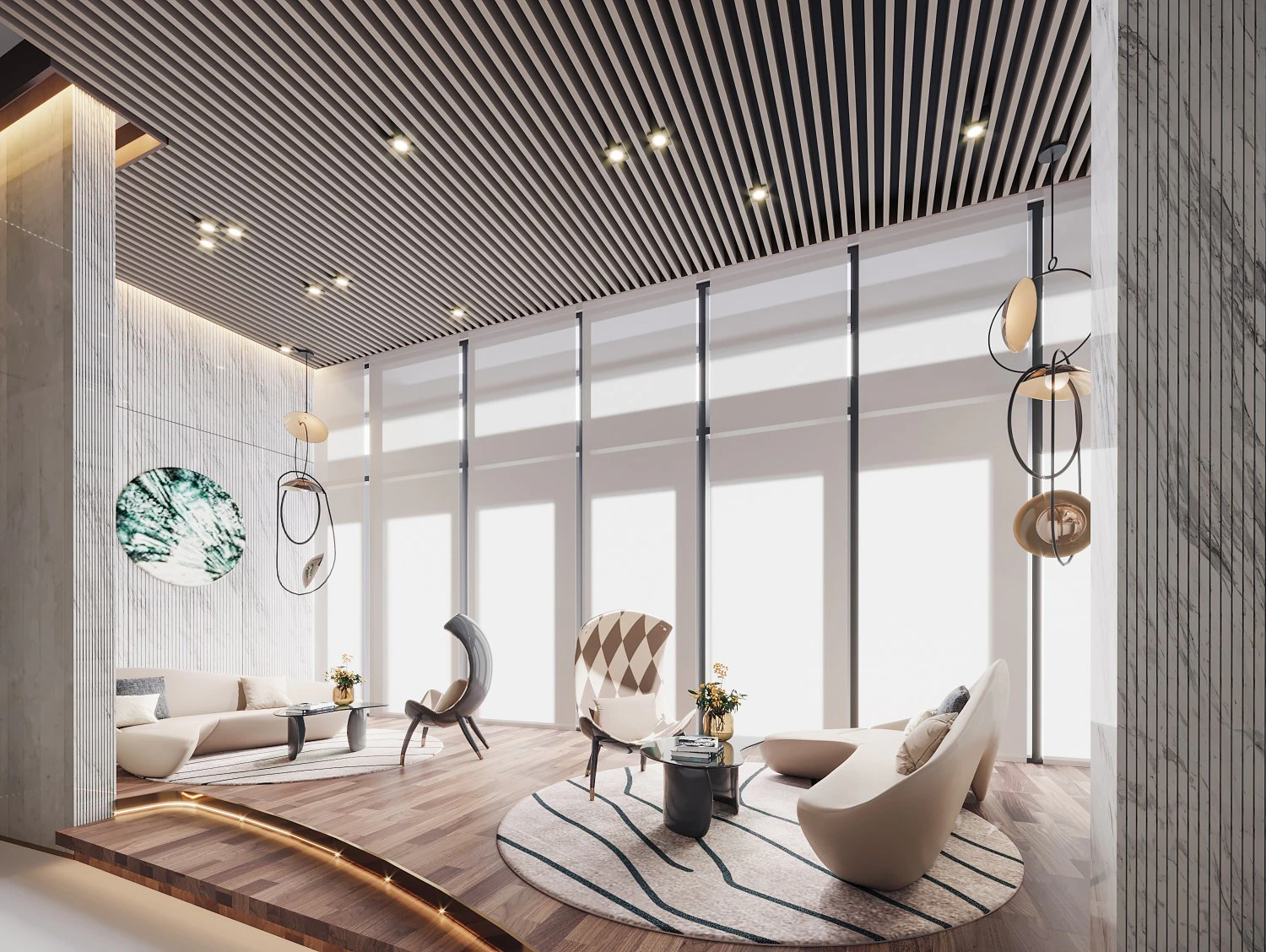 modern sales office 3D Model .c4d .max .obj .3ds .fbx .stl .blend 