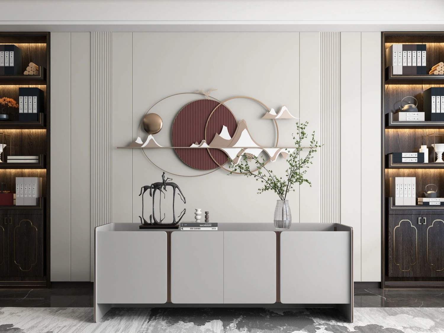 modern cabinet 3D Model .c4d .max .obj .3ds .fbx .stl .blend 