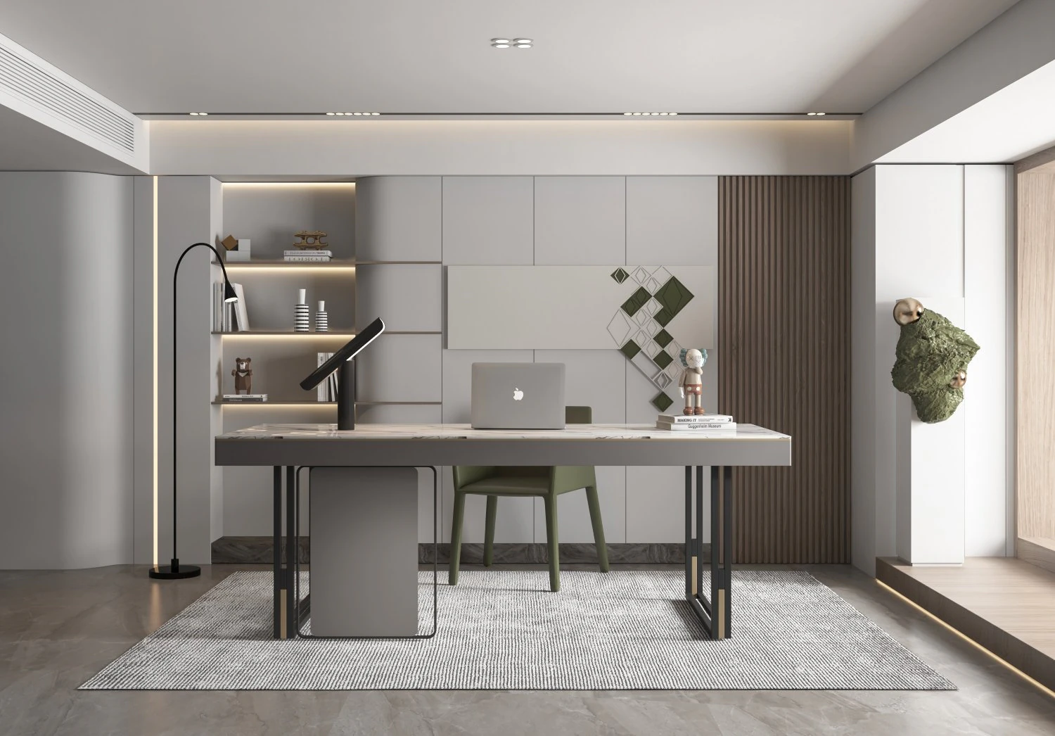 modern office 3D Model .c4d .max .obj .3ds .fbx .stl .blend 