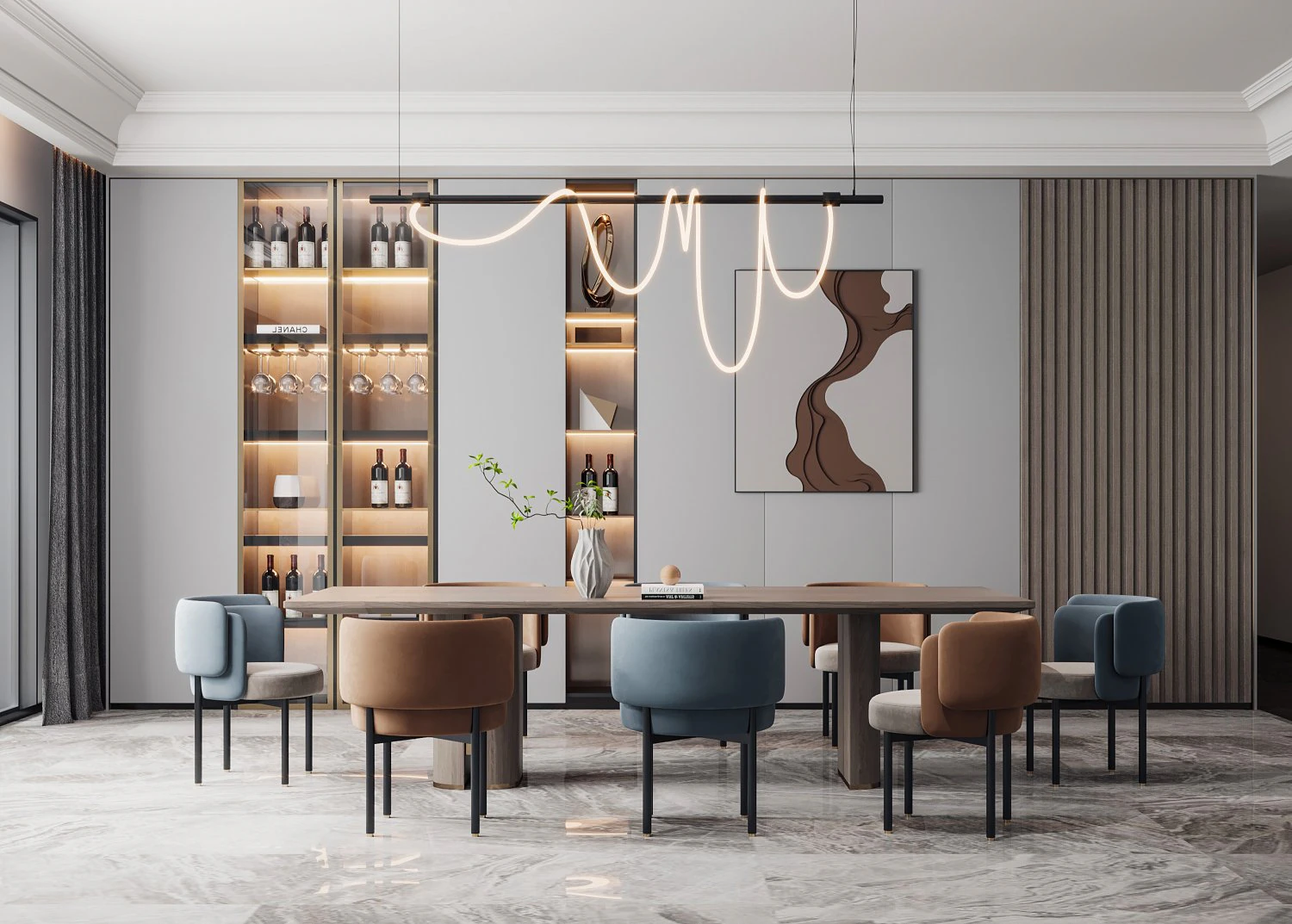 modern restaurant 3D Model .c4d .max .obj .3ds .fbx .stl .blend 