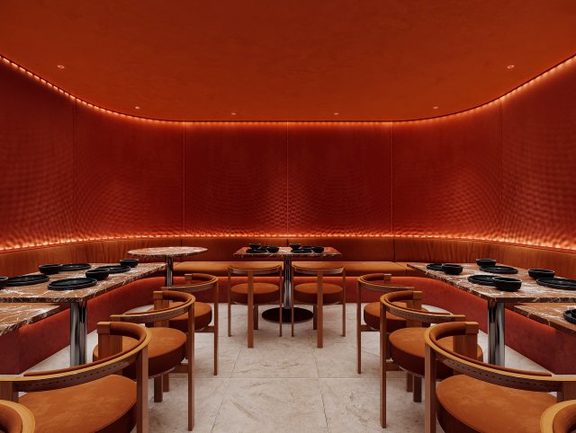 modern restaurant 3D Model .c4d .max .obj .3ds .fbx .stl .blend 