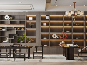 modern office 3D 模型