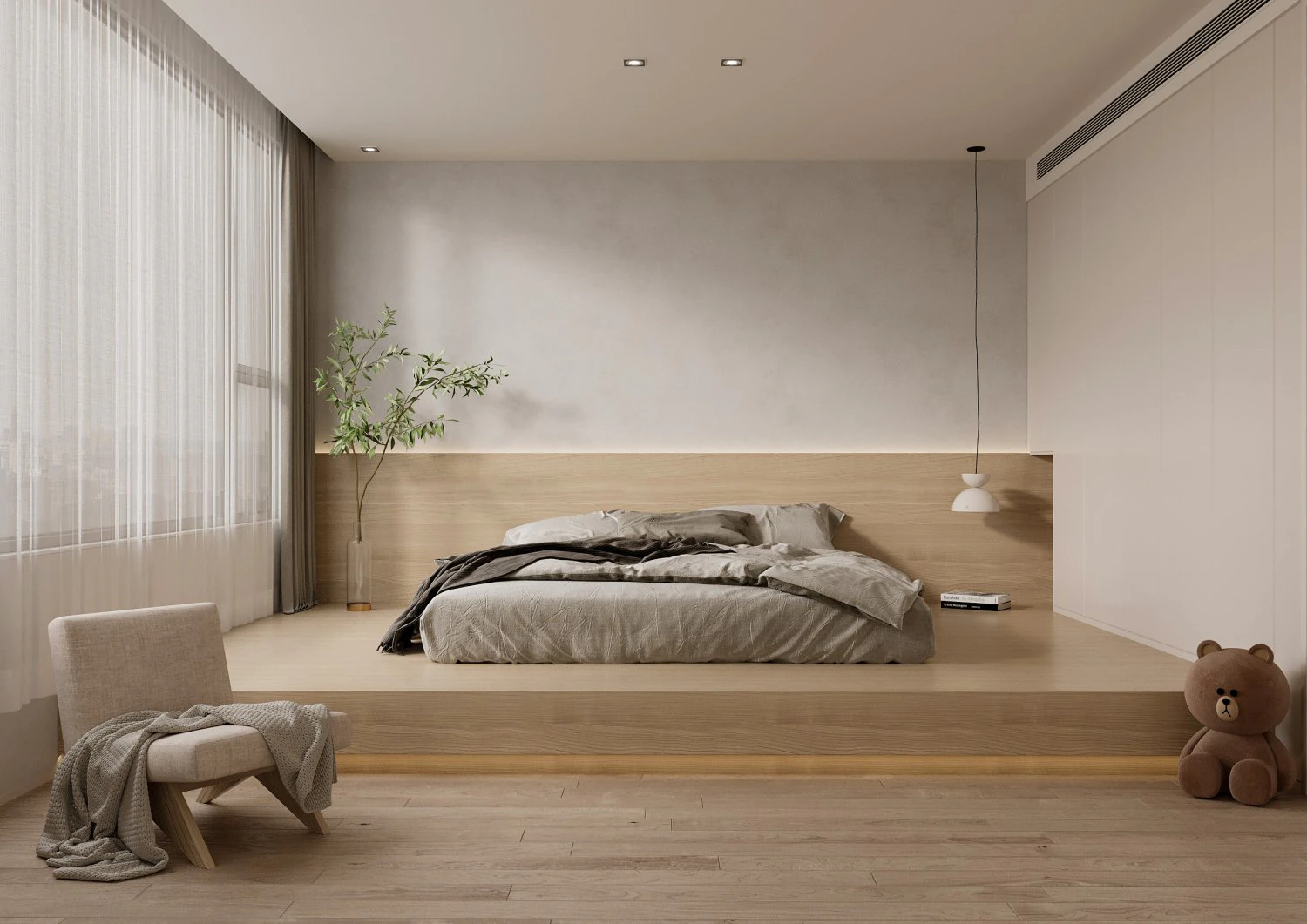 japanese bedroom 3D Model .c4d .max .obj .3ds .fbx .stl .blend