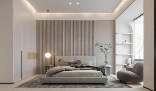 modern bedroom Modèle 3D .c4d .max .obj .3ds .fbx .stl .blend 