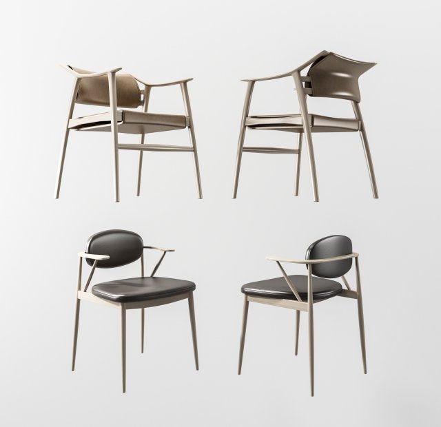 modern chair 3D Model .c4d .max .obj .3ds .fbx .stl .blend 