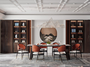 modern restaurant Modelo 3D