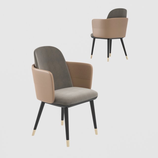 modern single chair 3D Model .c4d .max .obj .3ds .fbx .stl .blend 