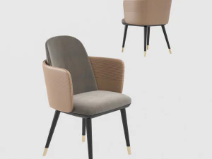 silla individual moderna Modelo 3D