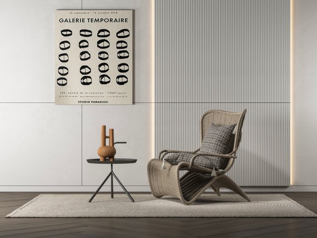 modern chair Modelo 3D .c4d .max .obj .3ds .fbx .stl .blend 