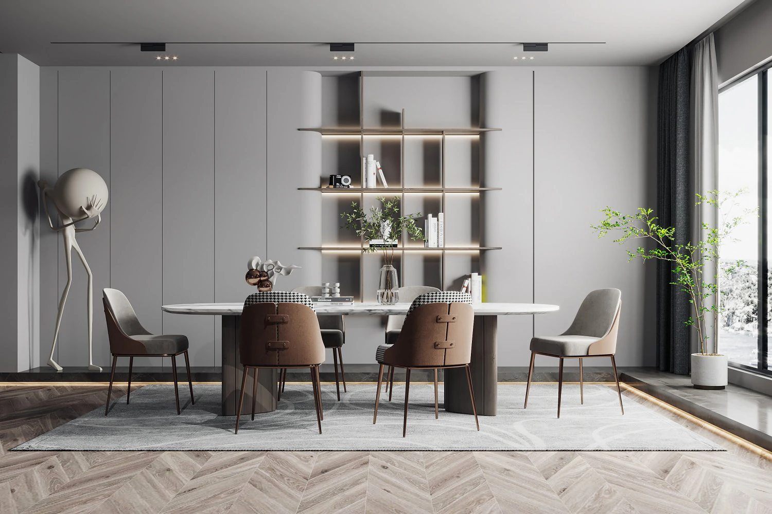 modern restaurant 3D Model .c4d .max .obj .3ds .fbx .stl .blend 