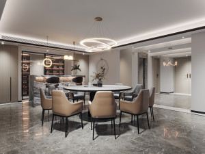 modern restaurant 3D मॉडल