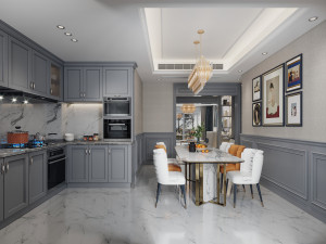 american living room 3D Model