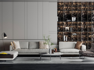 modern living room 3D 모델