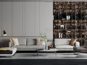 modern living room 3D Model