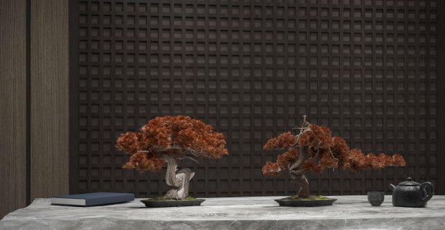 modern plant ornaments 3D मॉडल .c4d .max .obj .3ds .fbx .stl .blend 