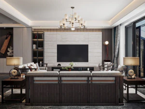 modern living room 3D Model