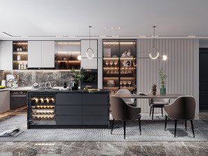 modern restaurant 3D Model