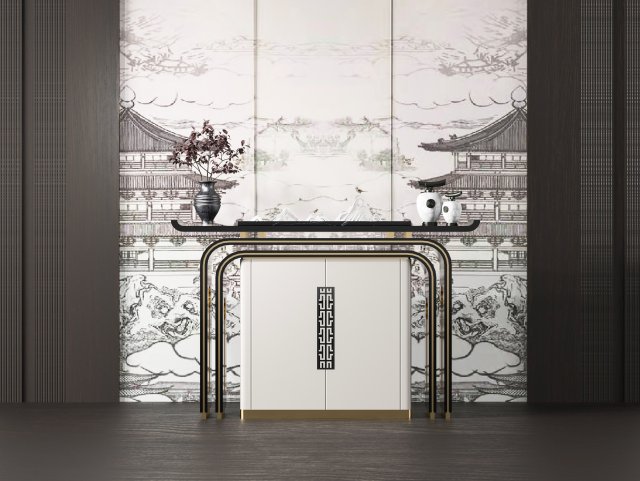 modern cabinet 3D 模型 .c4d .max .obj .3ds .fbx .stl .blend 