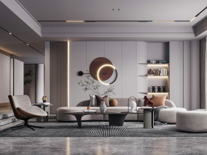 modern living room Modelo 3D