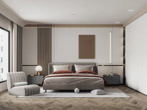 modern bedroom 3D Model