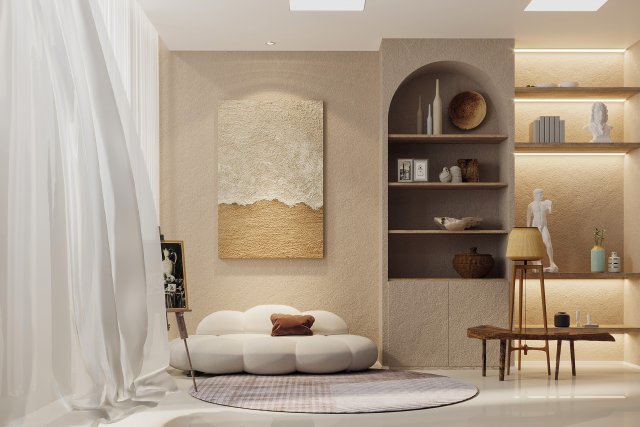 modern studio 3D 模型 .c4d .max .obj .3ds .fbx .stl .blend 