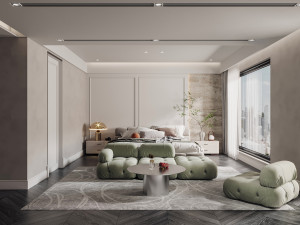 modern bedroom 3D Model