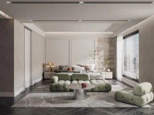 dormitorio moderno Modelo 3D