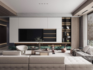 modern living room 3D Model
