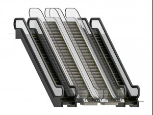 сучасний ліфт і ескалатор 3D Модель