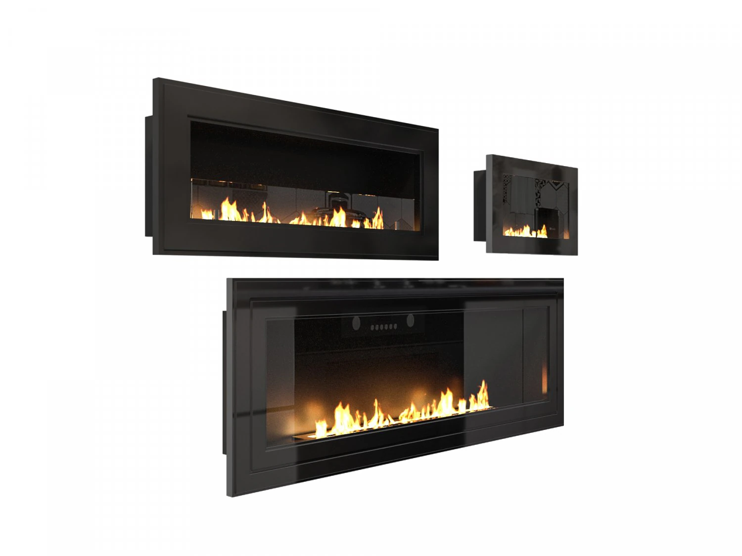 modern fireplace 3D Model .c4d .max .obj .3ds .fbx .stl .blend