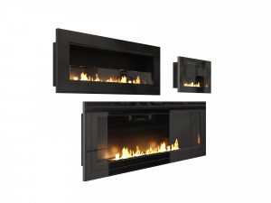 modern fireplace 3D Model