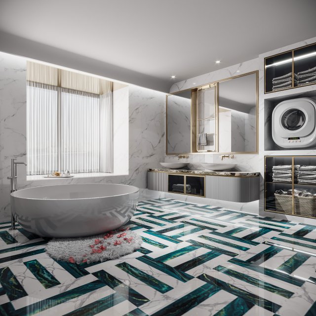 modern toilet bathroom 3D Model .c4d .max .obj .3ds .fbx .stl .blend 