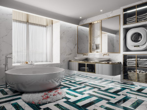 modern toilet bathroom 3D-Modell