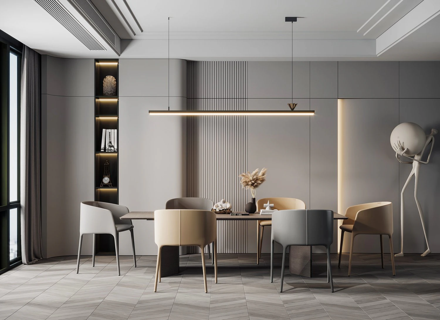 modern restoran 3D Model .c4d .max .obj .3ds .fbx .stl .blend 