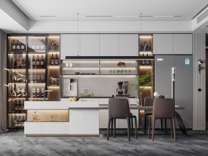 modern restaurant Modelo 3D