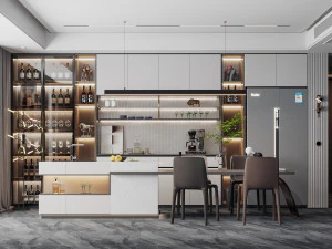 современный ресторан 3D Модель