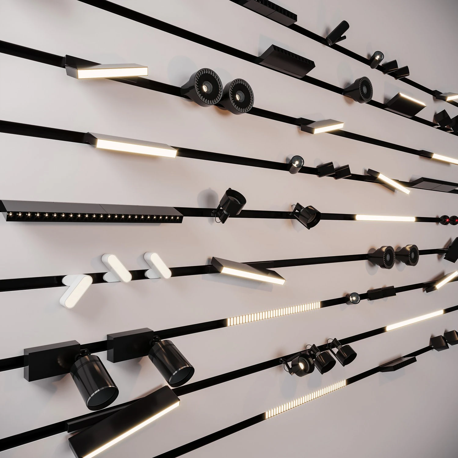 modern spotlight 3D Model .c4d .max .obj .3ds .fbx .stl .blend 