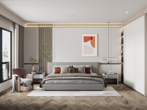 modern bedroom 3D Model