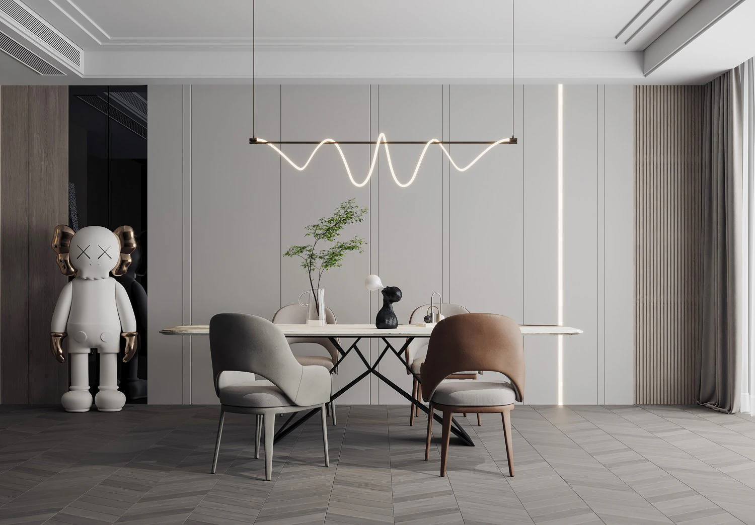 modern restaurant 3D Model .c4d .max .obj .3ds .fbx .stl .blend 