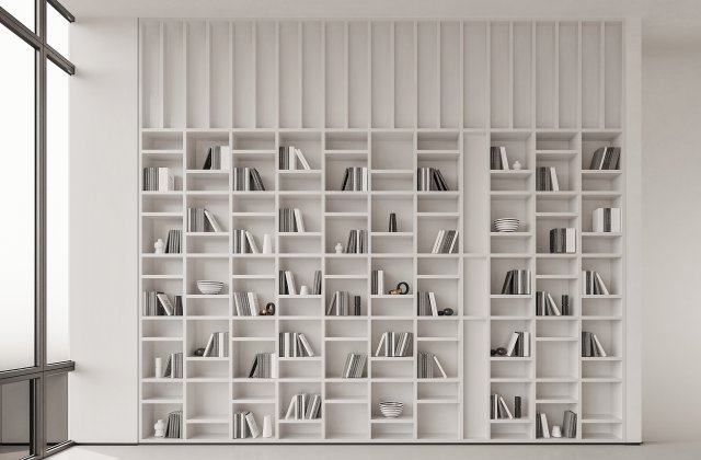 modern bookcase 3D 模型 .c4d .max .obj .3ds .fbx .stl .blend 