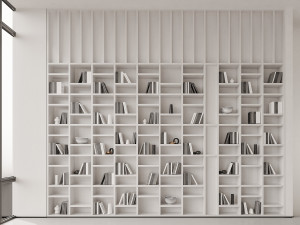 modern bookcase Modelo 3D