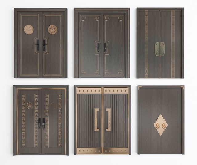 modern door 3D मॉडल .c4d .max .obj .3ds .fbx .stl .blend 