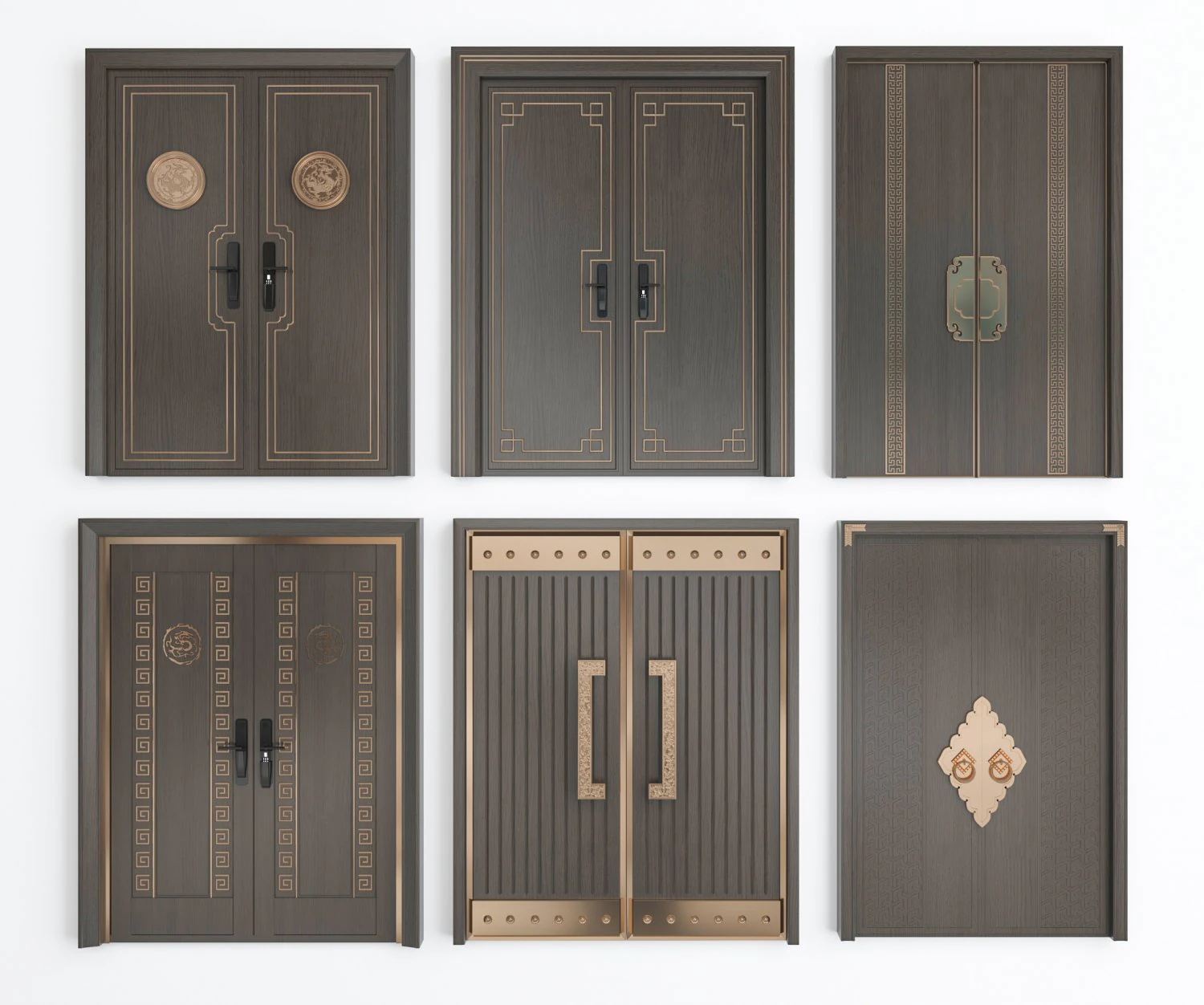 modern door 3D Model .c4d .max .obj .3ds .fbx .stl .blend 