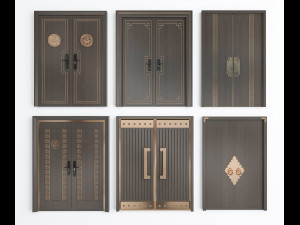modern door Modelo 3D
