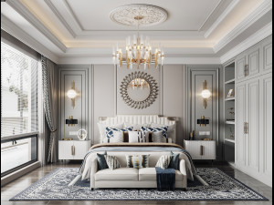 american bedroom 3D 模型
