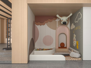 modern childrens entertainment area Modelo 3D