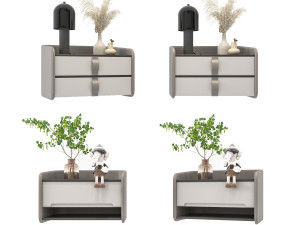 modern bedside table Modèle 3D