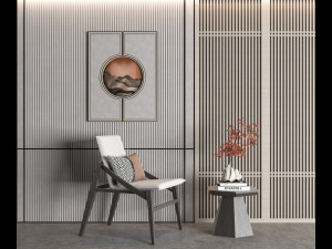 modern chair Modello 3D