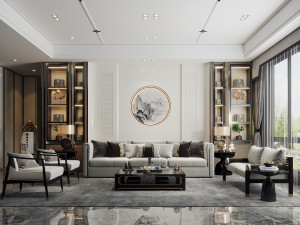 modern living room 3D Model